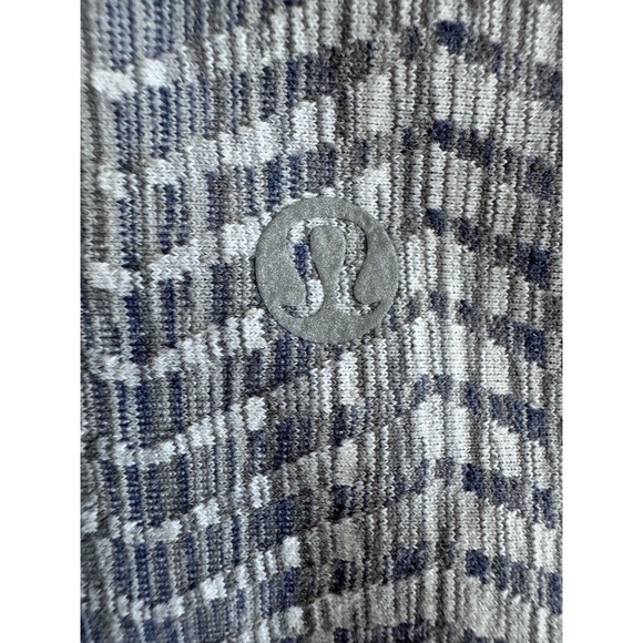 Lululemon Wunder Under Crop Sz 10 (Hi-Rise) 21" Luon Jacquard Battleship Silver - Picture 8 of 12